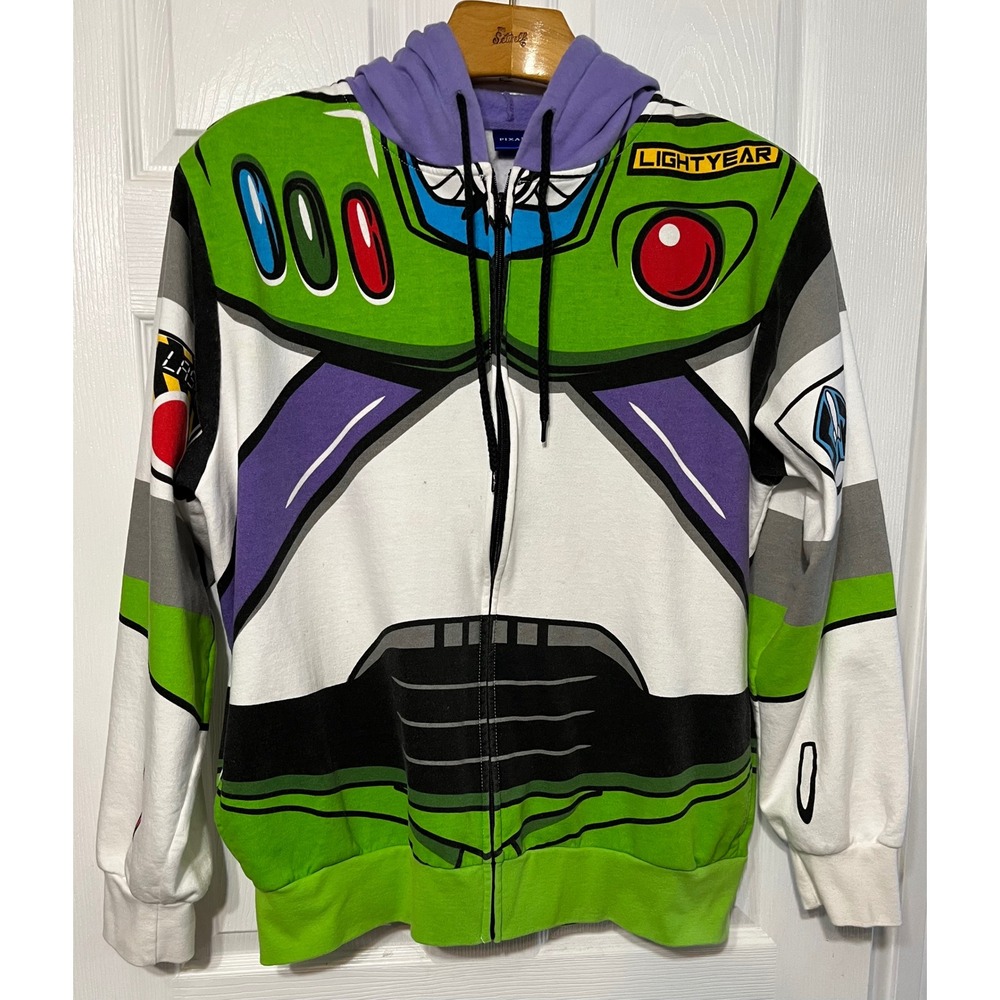 Pixar Toy‎ Story Buzz Lightyear Full Zip Hoodie O/S One Size Unisex